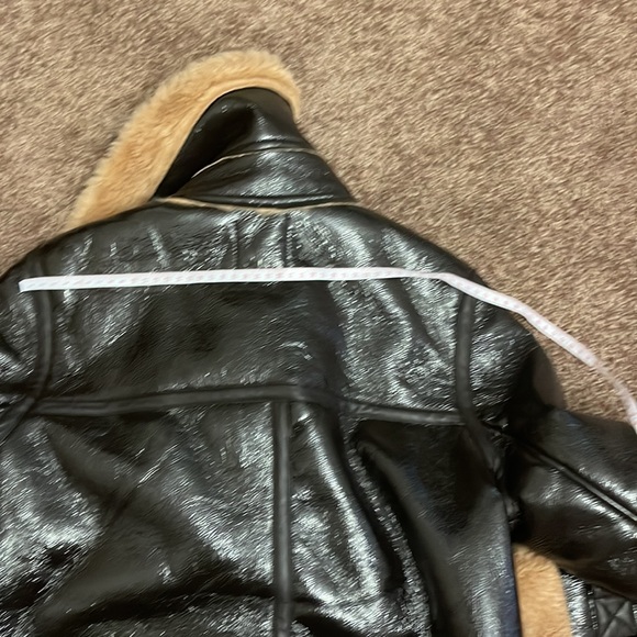 Avec Les Filles Luxe Moto Sherpa Aviator Jacket in S - Picture 7 of 7